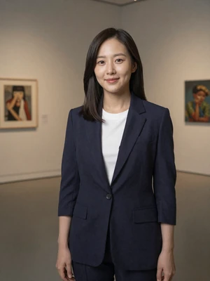 Sooyeon, 31-year-old Korean woman in an art gallery - best dating profile examples