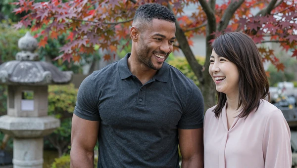 David from USA and Sakura from Japan - international couple who found love on DatingSites2