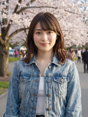 Arisa, 25-year-old Japanese woman in cherry blossom park - dating conversation tips