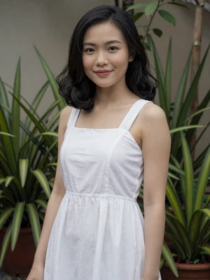Hana, 29-year-old Vietnamese woman from Ho Chi Minh City in a garden - beginner-friendly dating profile