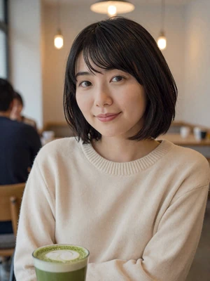 Yuki, 31-year-old Japanese woman from Kyoto at a cafe - cross-cultural dating profile