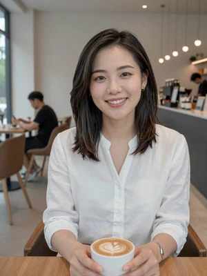 Xiaowen, 24-year-old Chinese woman at a cafe - Chinese women dating