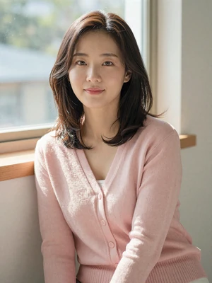 Hana, 29-year-old Korean woman from Seoul by a window - best Asian dating site profile